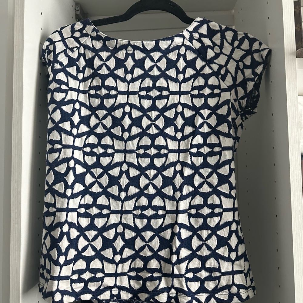 Navy blue and white Banana Republic
